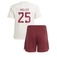 Bayern Munich Thomas Muller #25 3rd trikot Kinder 2023-24 Kurzarm (+ Kurze Hosen)